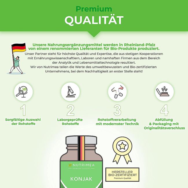 Nutrimea Konjak · Hochdosiert · 90 Kapseln – Bild 5