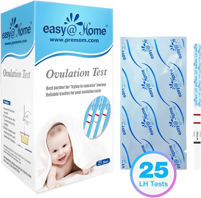 NEU: Easy@Home Ovulationstest Kinderwunsch Fruchtbarkeitstest für Frauen - 25 Tests