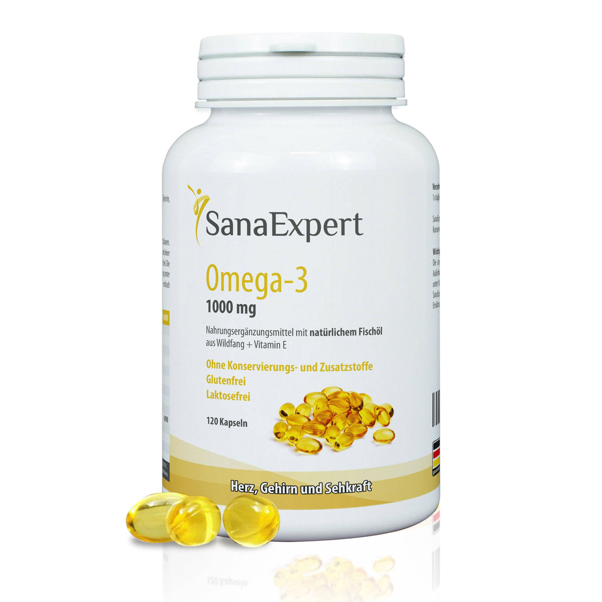 SanaExpert Omega-3 Weichkapseln, 120 Stück
