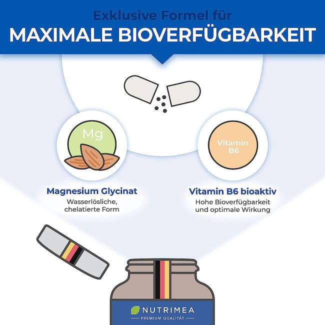 Nutrimea Magnesium Glycinat + Vitamin B6 – Bild 4