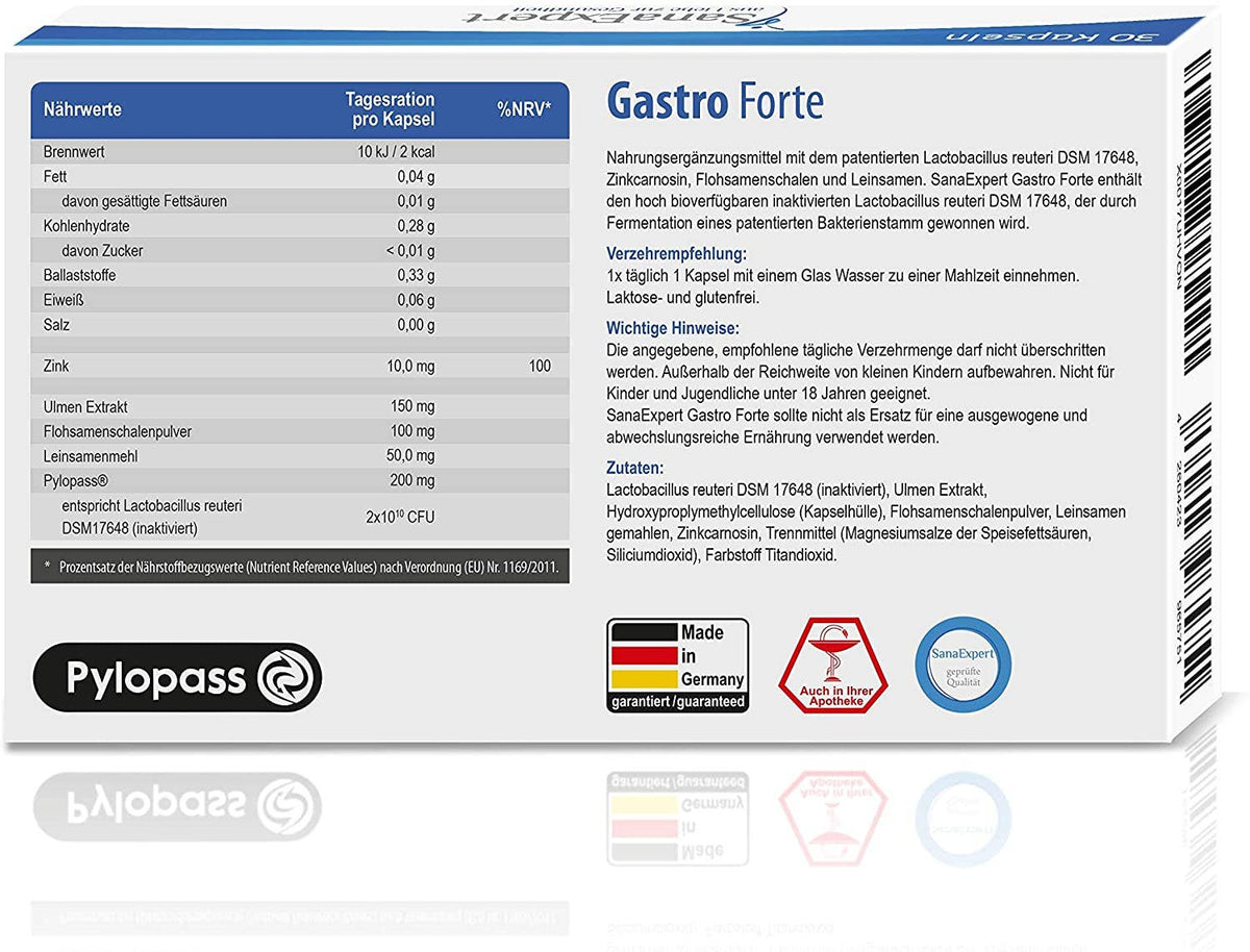 SanaExpert Gastro Forte, Kapseln, 30 Stück – Bild 2