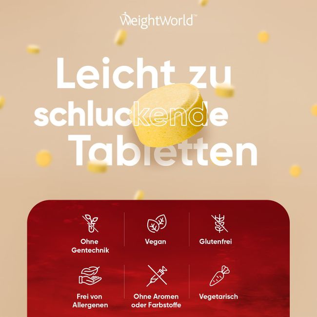 WeightWorld Vitamin B Komplex · Mit Vitamin C · 365 Tabletten – Bild 5