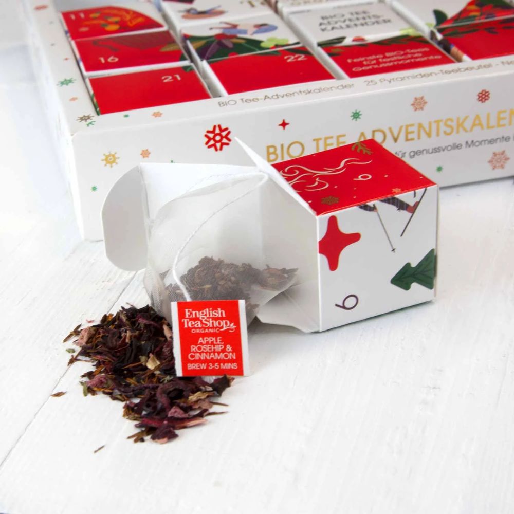 English Tea Shop Adventskalender "Red Christmas" · 25 BIO Teepyramiden – Bild 2