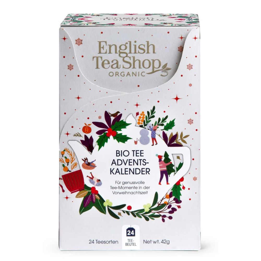 English Tea Shop | Adventskalender "Weihnachtsmarkt" - Weiß - 24 einzeln verpackte BIO-Tees