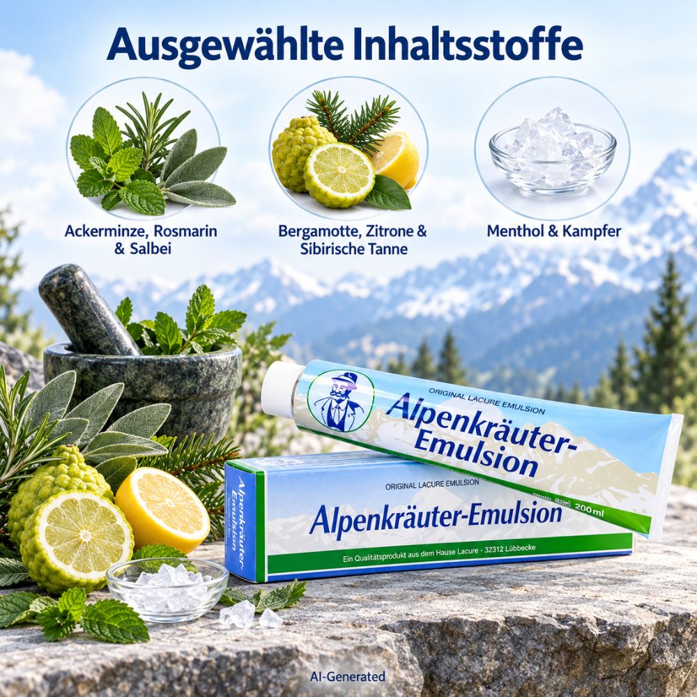 Lacure Alpenkräuter-Emulsion - 200 ml