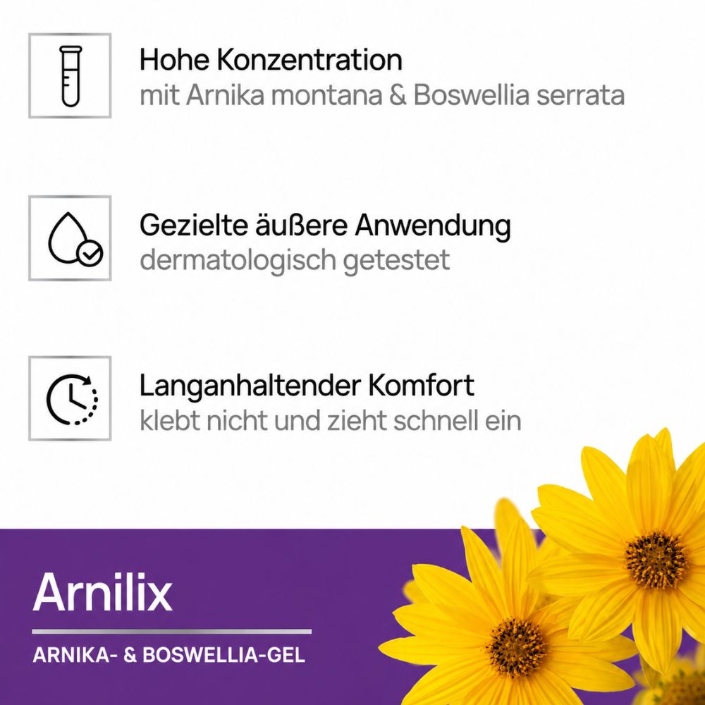 COVERbasics Arnilix Arnica & Boswellia Gel für Muskeln und Gelenke · 100ml – Bild 3