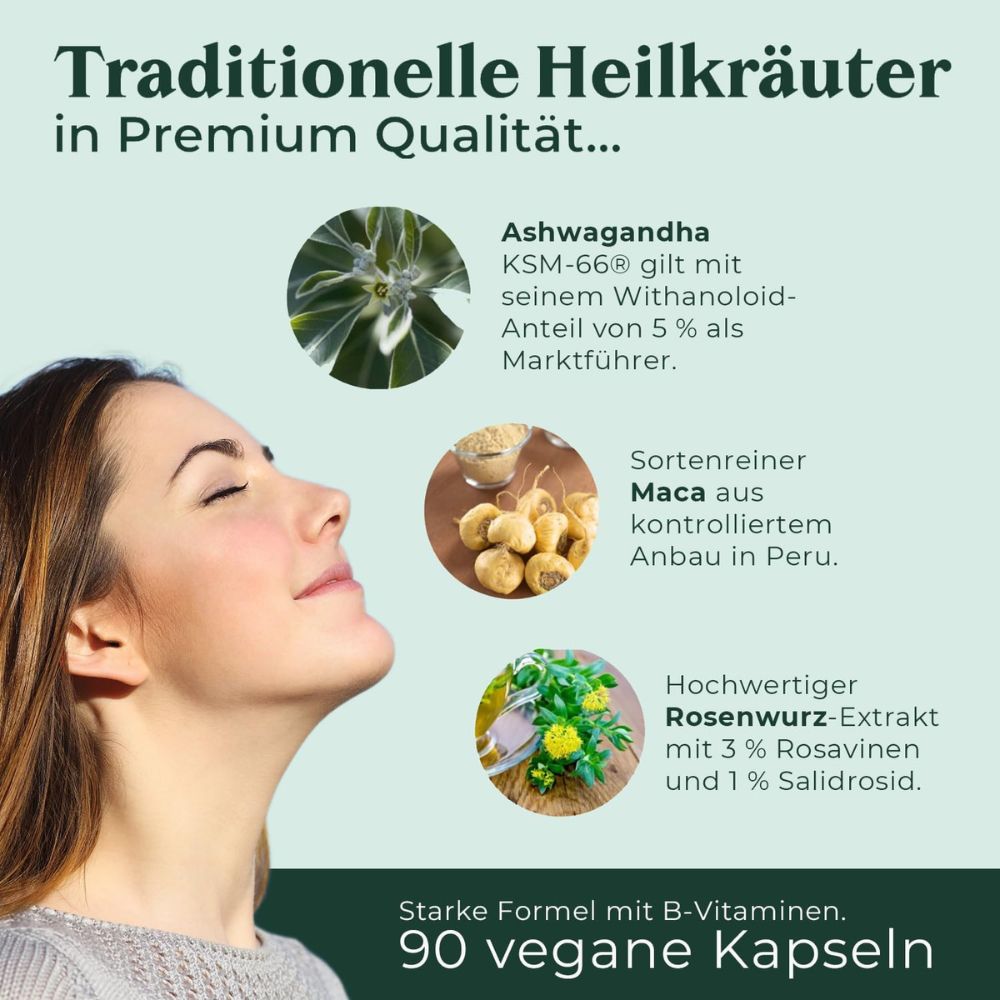 Cosphera Ashwagandha+ Kapseln · 90 Kapseln – Bild 2