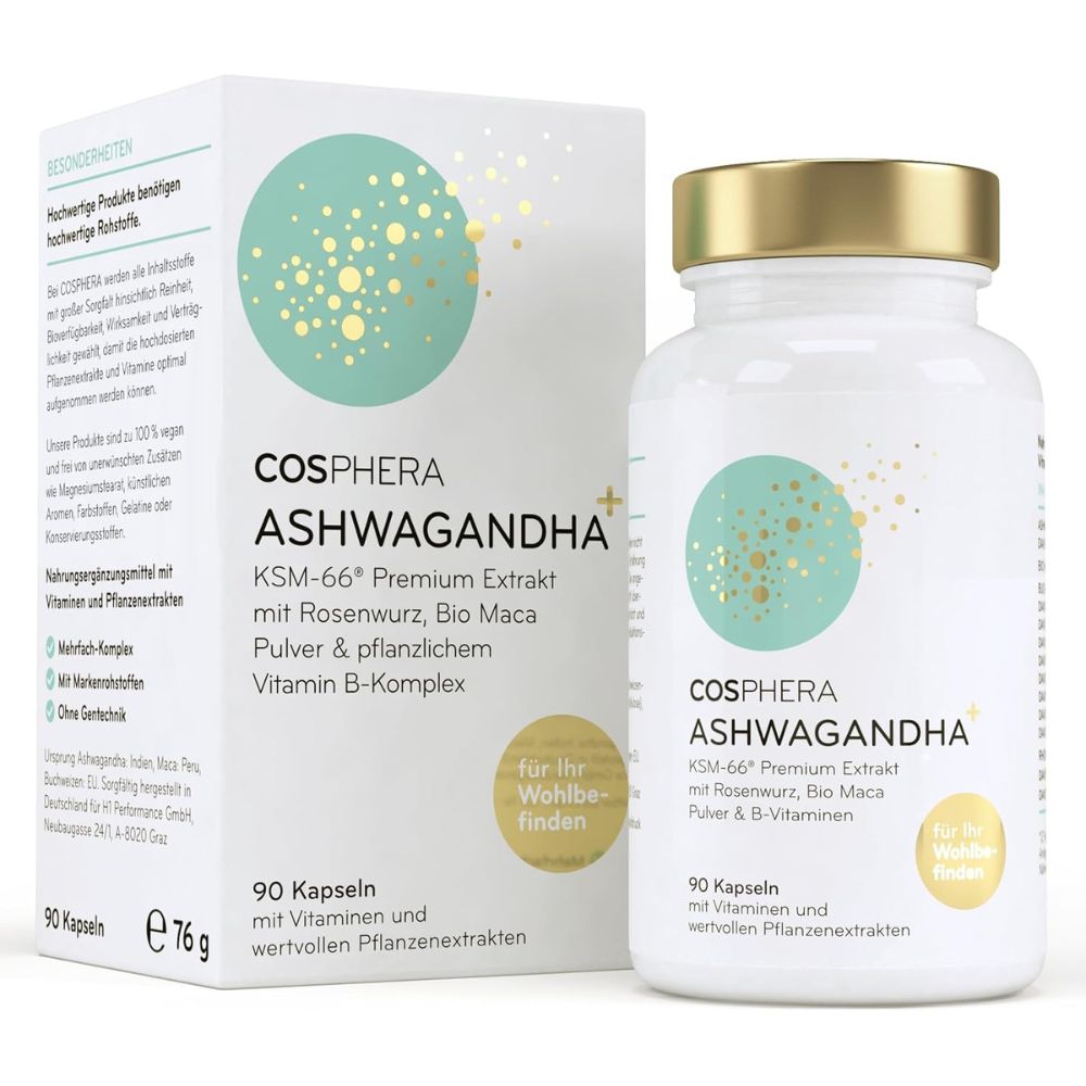 Cosphera Ashwagandha+ Kapseln · 90 Kapseln