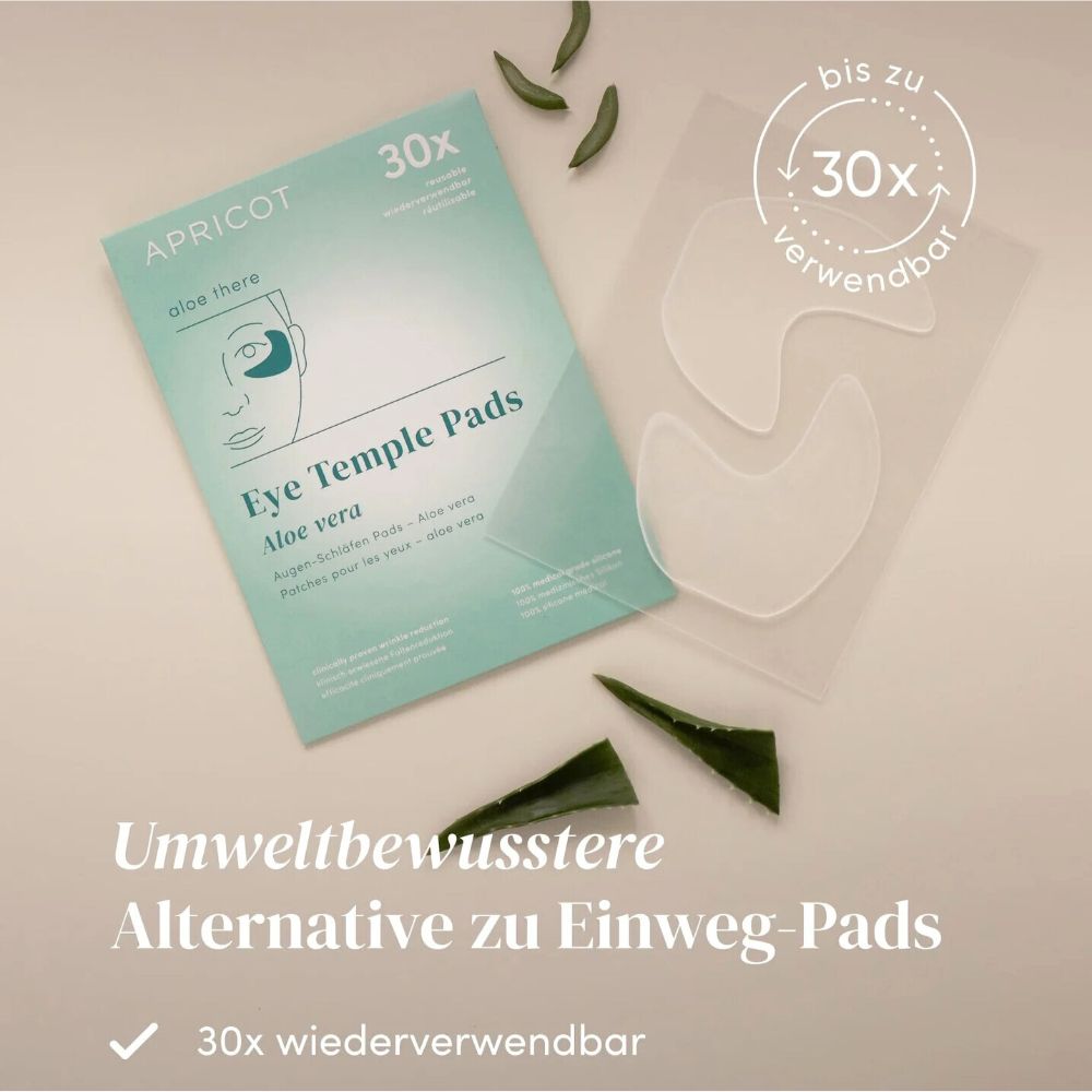 APRICOT | Augen-Schläfen Pads "aloe there" mit Aloe Vera - 30 Behandlungen