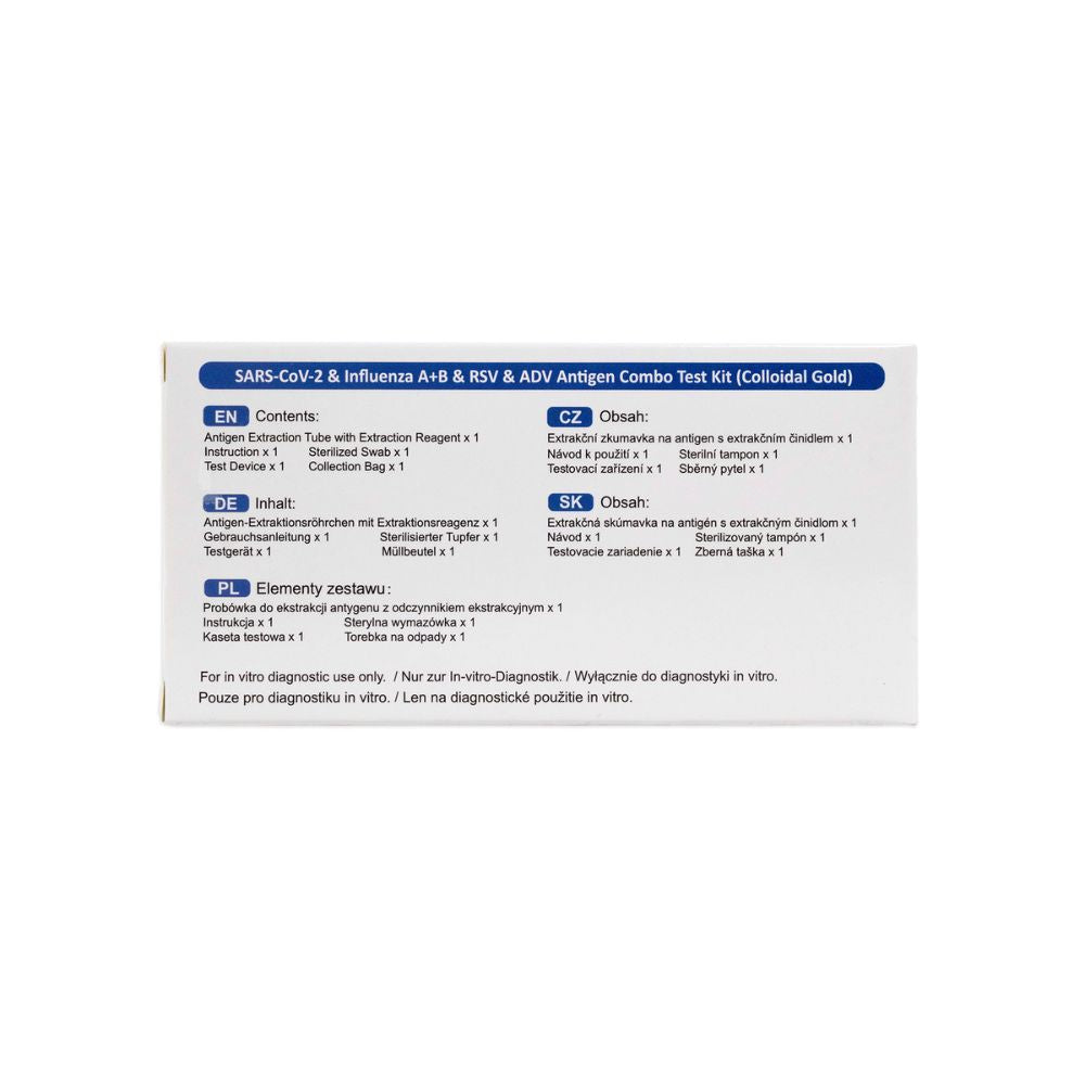 NEU: DeepBlue 5-in-1 Kombi-Schnelltest – COVID-19, Influenza A+B, RSV & Adenovirus