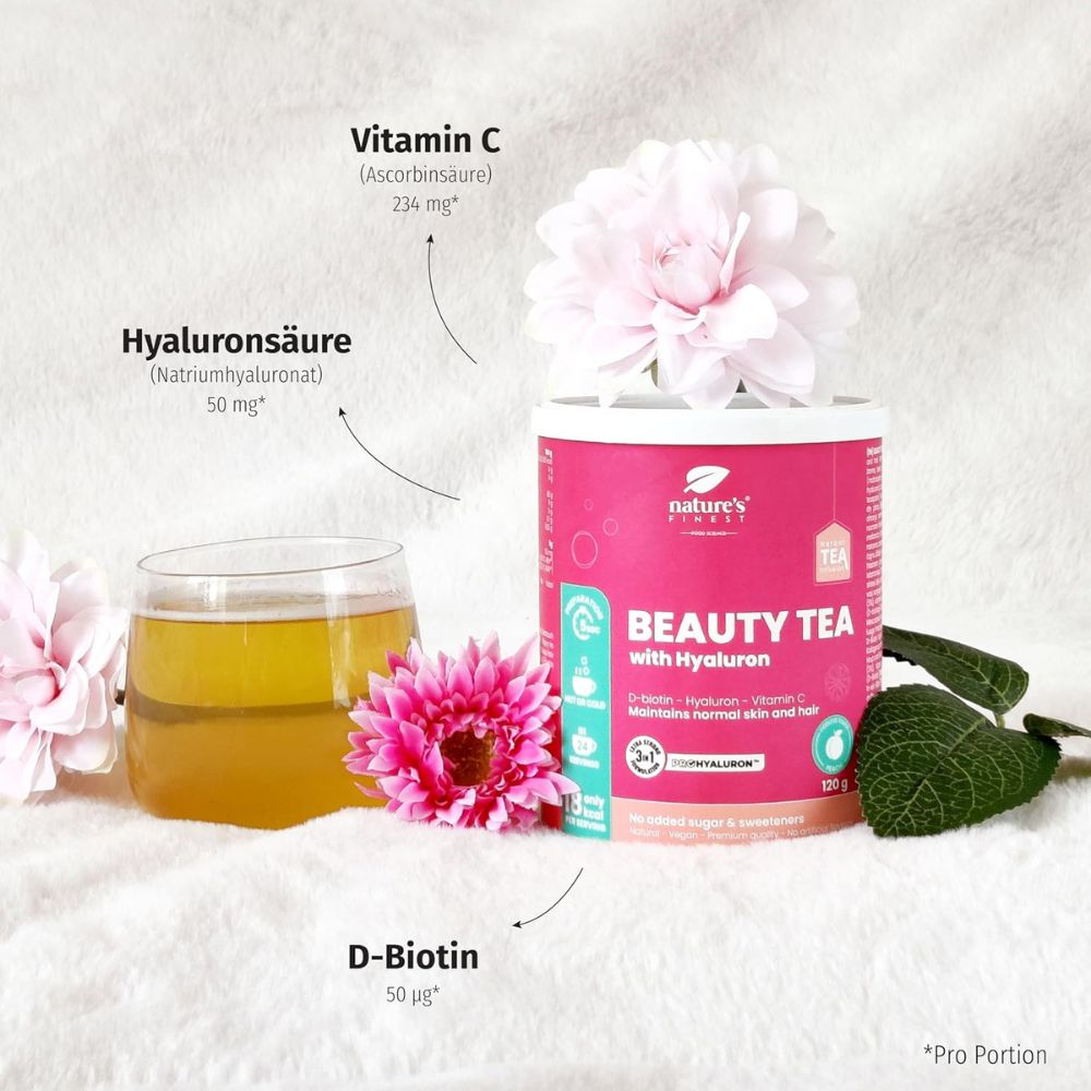 Nature's Finest Beauty Tea mit Hyaluronsäure – Bild 4