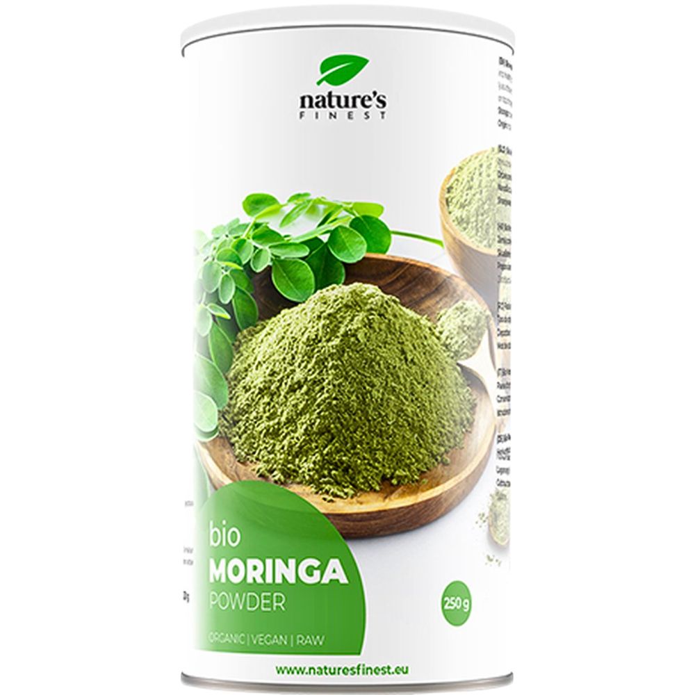 Nature's Finest Bio Moringa Pulver für Blutzucker, Verdauung & Vitalität