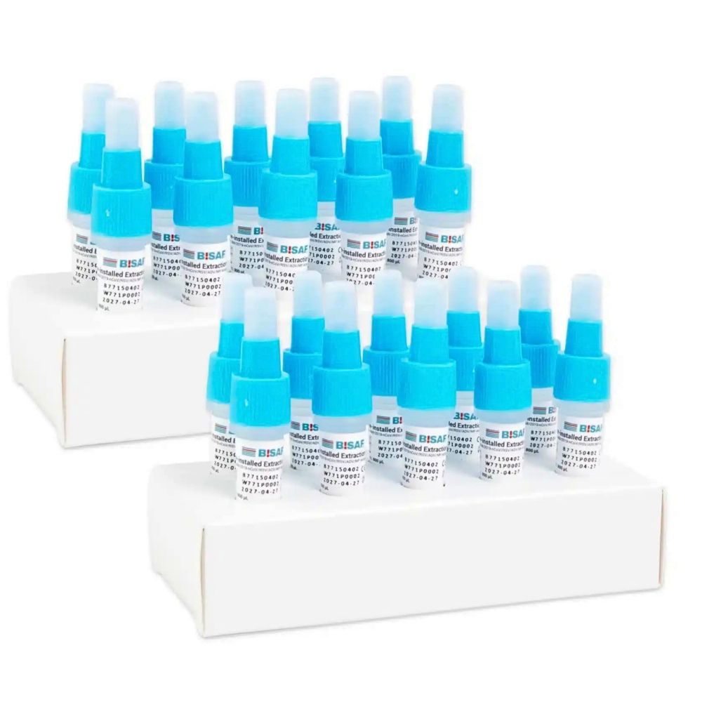 BISAF | COMBO 6in1: SARS-CoV-2, Flu A/B, RSV, Adenovirus, Mycoplasma – 20 Tests + Gratis Nanovio FFP2