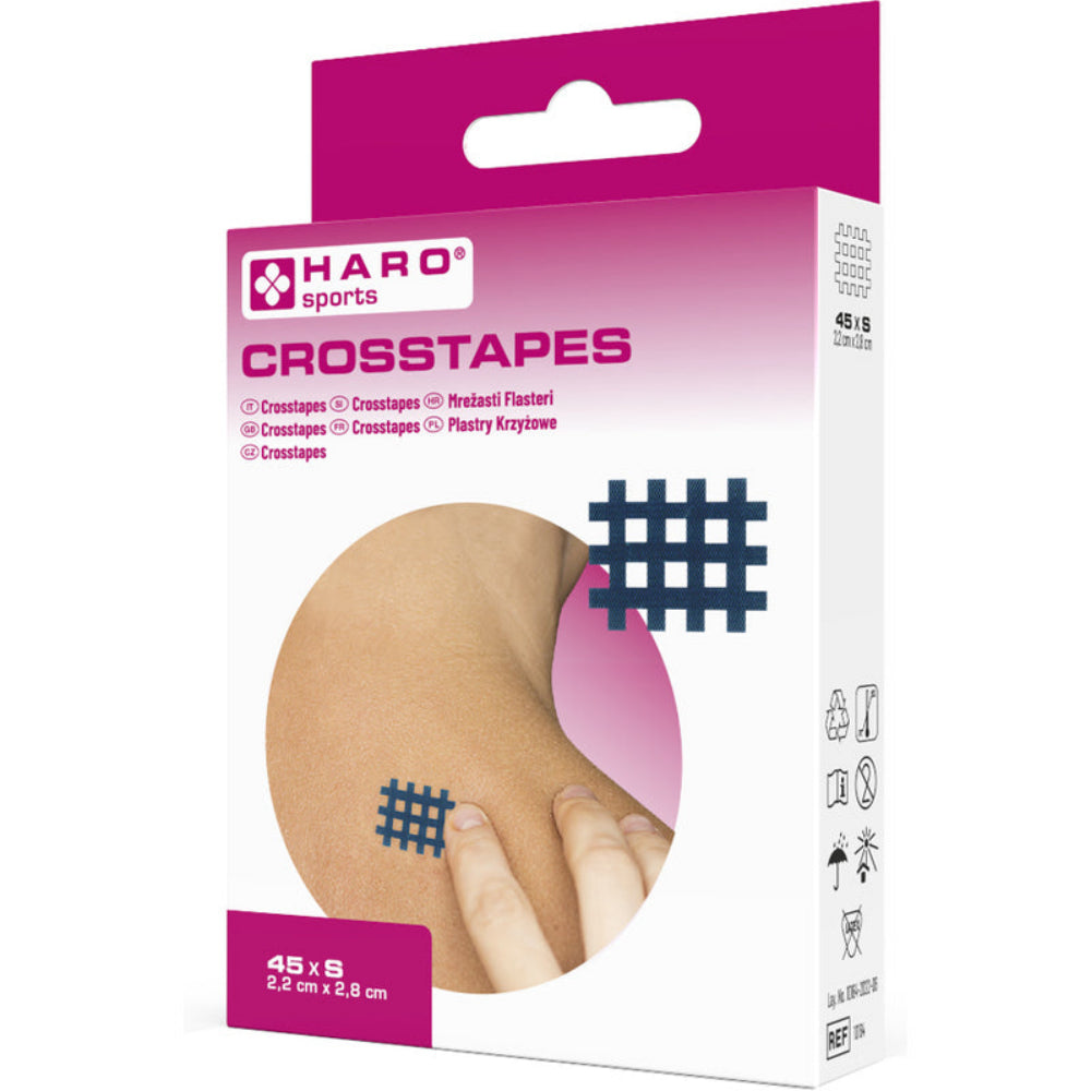 Haro Crosstapes/Gitterpflaster · 45 Stück (2,2 x 2,8 cm)