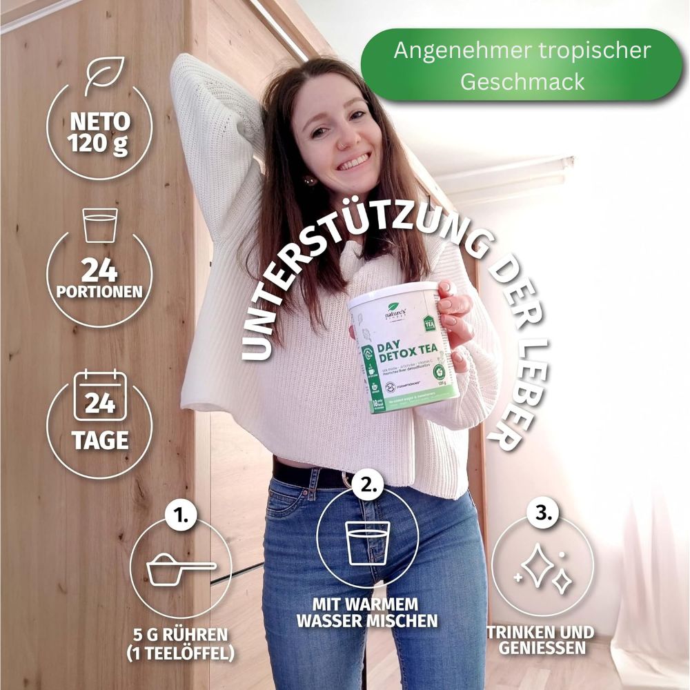 Nature's Finest Day Detox-Tee zur Entgiftung & Gewichtsregulation · 120g – Bild 6