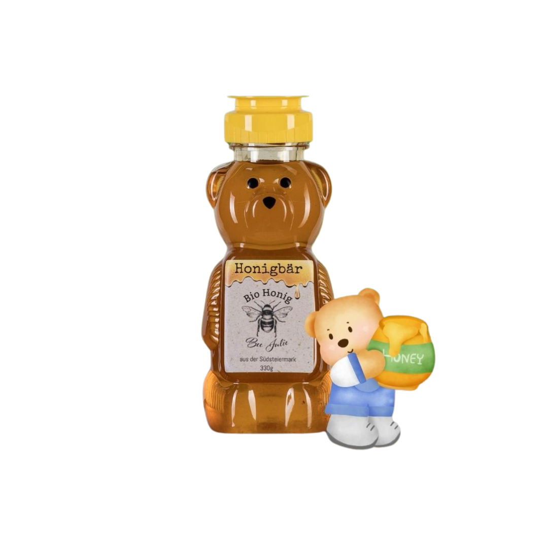 Bee Julie Bio-Honigbär (330g) · Natürlich süß, gesund & praktisch – Bild 2
