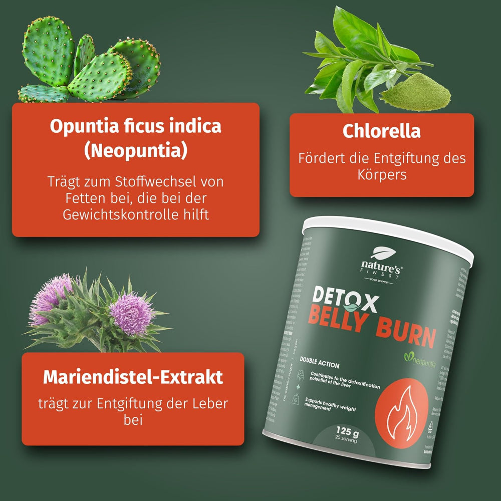 Nature's Finest Detox Belly Burn zum Entgiftung, Abnehmen und Fettverbrennen – Bild 4