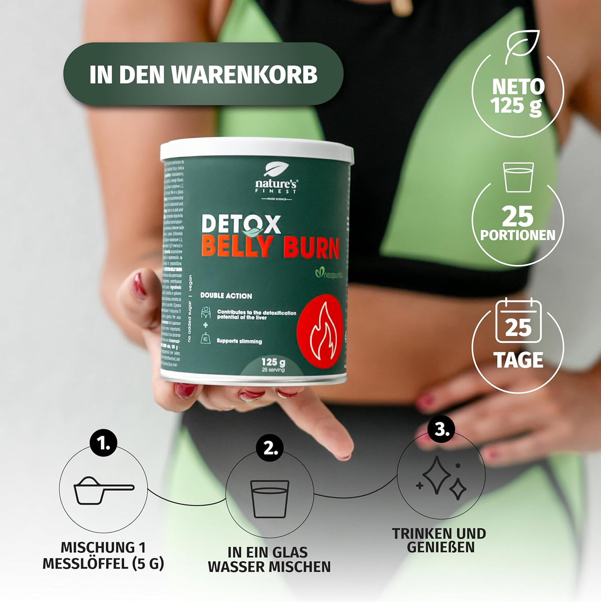 Nature's Finest Detox Belly Burn zum Entgiftung, Abnehmen und Fettverbrennen – Bild 5