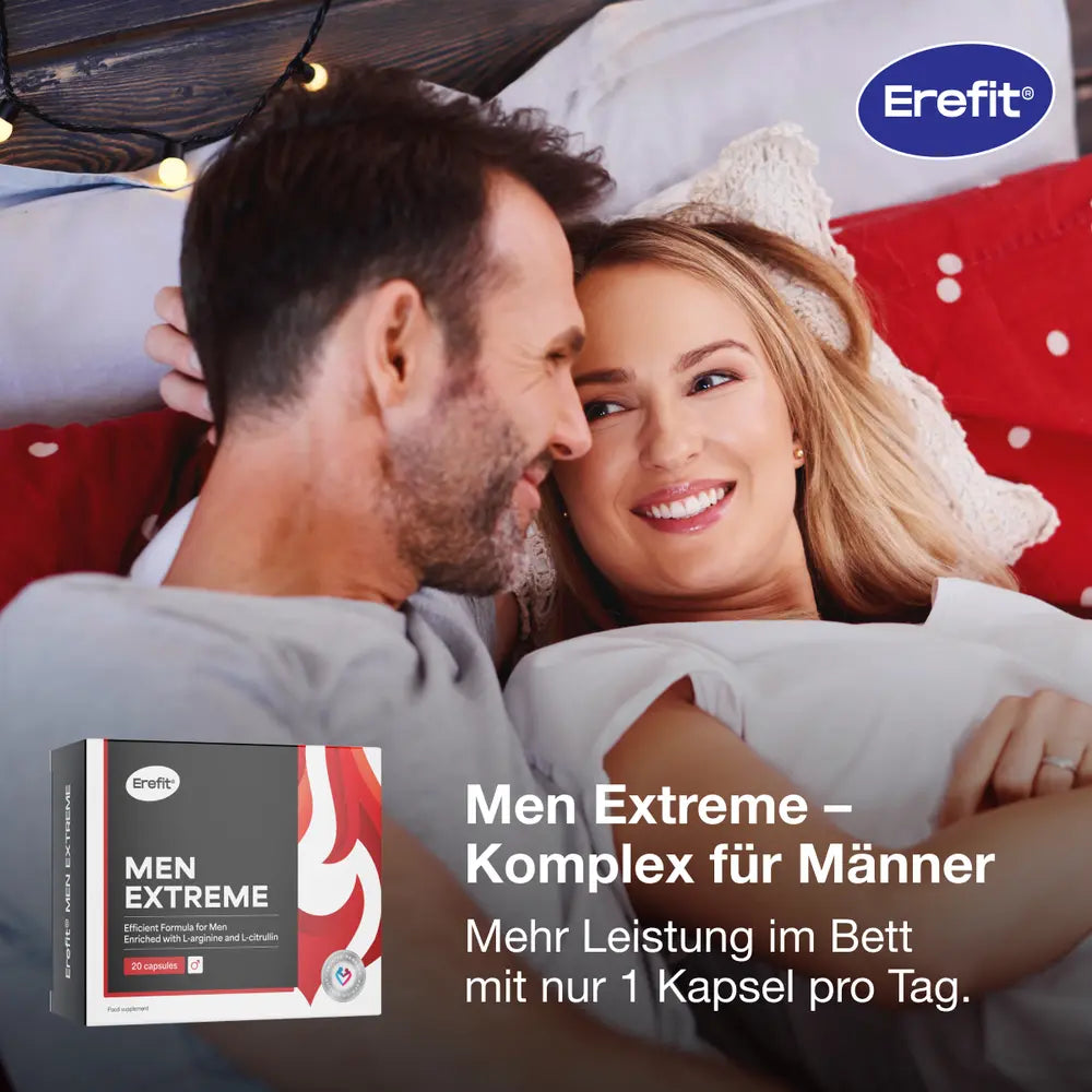Erefit Men Extreme Komplex für Männer · Alternative zu Viagra und Kamagra · 20 Kapseln – Bild 2