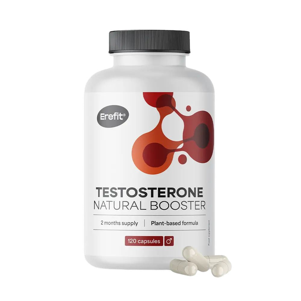 Erefit Testosterone · Natural Booster · Alternative zu Viagra und Kamagra · 120 Kapseln