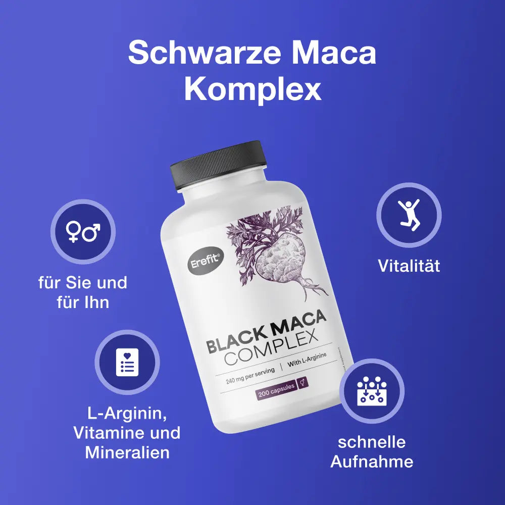 Erefit Schwarze Maca Komplex · 200 Kapseln – Bild 4