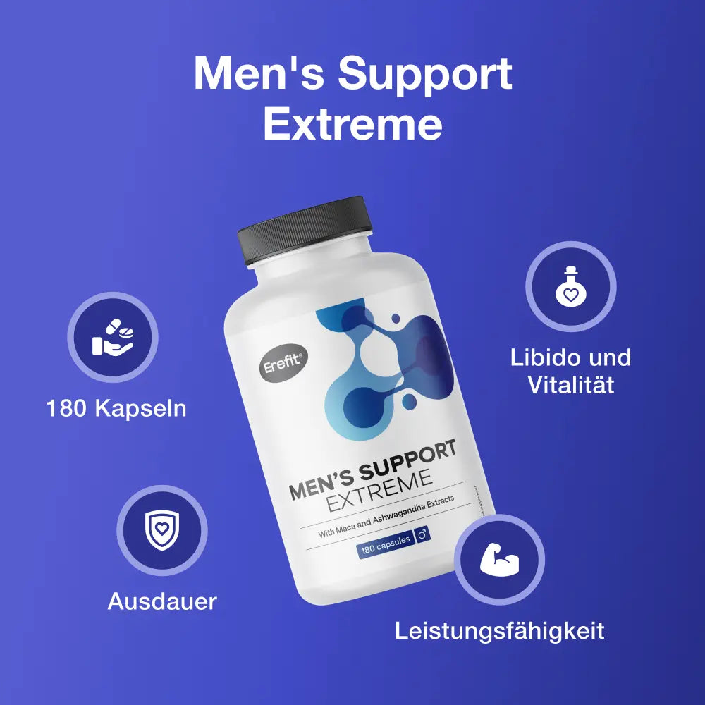 Erefit Men's Support Extreme · Alternative zu Viagra und Kamagra · 180 Kapseln – Bild 4
