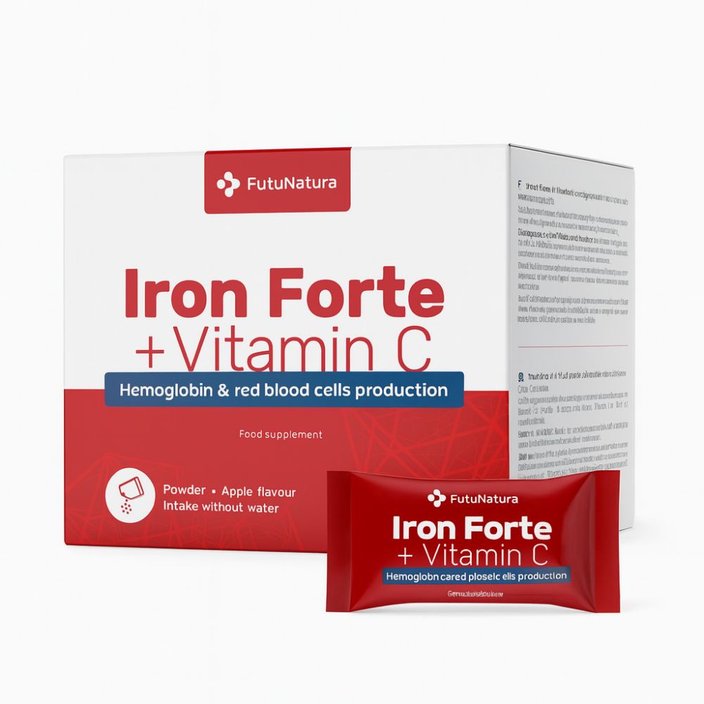 FutuNatura Eisen Forte + Vitamin C DIRECT · Blut, Immunität, Energie · 30 Beutel