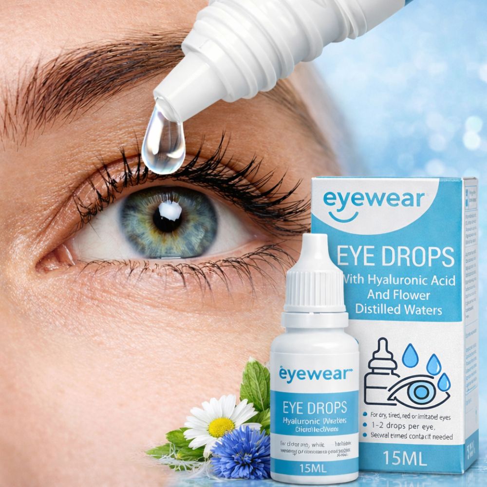 Eyewear | Augentropfen mit Hyaluronsäure & Blütenwässern – 15 ml – Bild 3