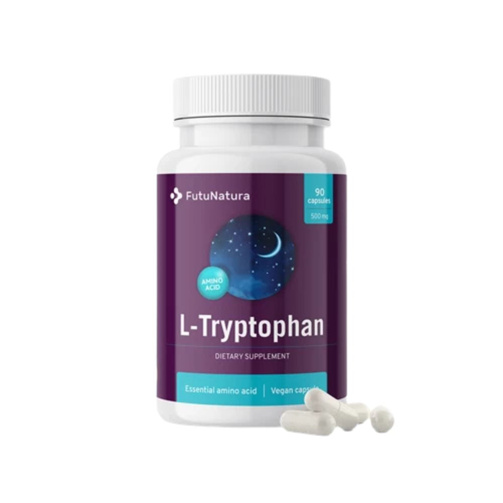 FutuNatura | L-Tryptophan 500 mg - Schlaf und psychische Gesundheit - 90 Kapseln