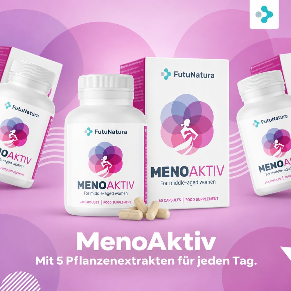 FutuNatura | MenoAktiv zur Kontrolle von Wechseljahrsymptomen - 60 Kapseln