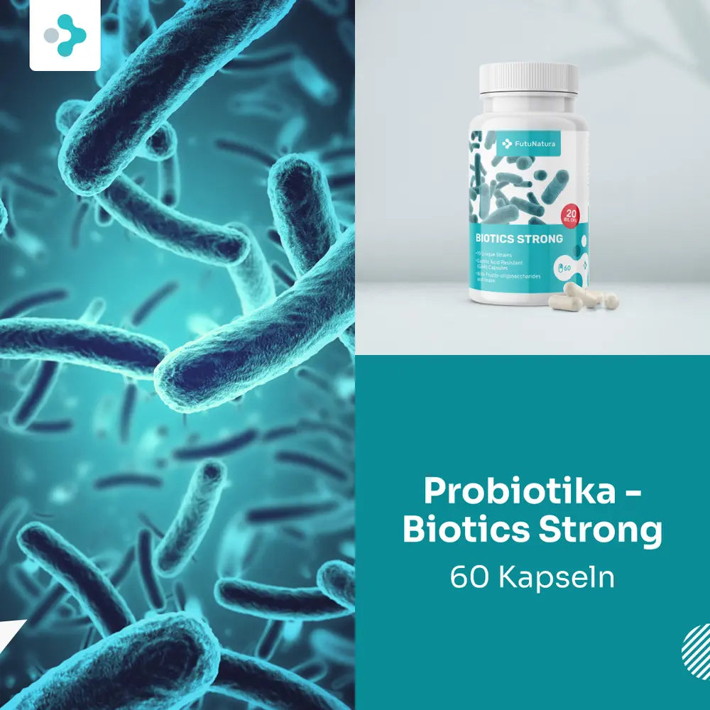 FutuNatura Biotics Strong Probiotika für die Verdauung · 60 Kapseln – Bild 2