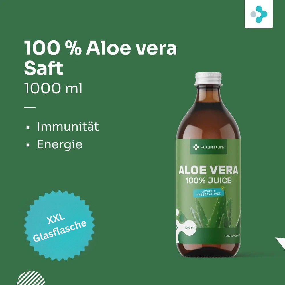 FutuNatura 100 % Aloe vera Saft für Magen und Verdauung – Bild 2