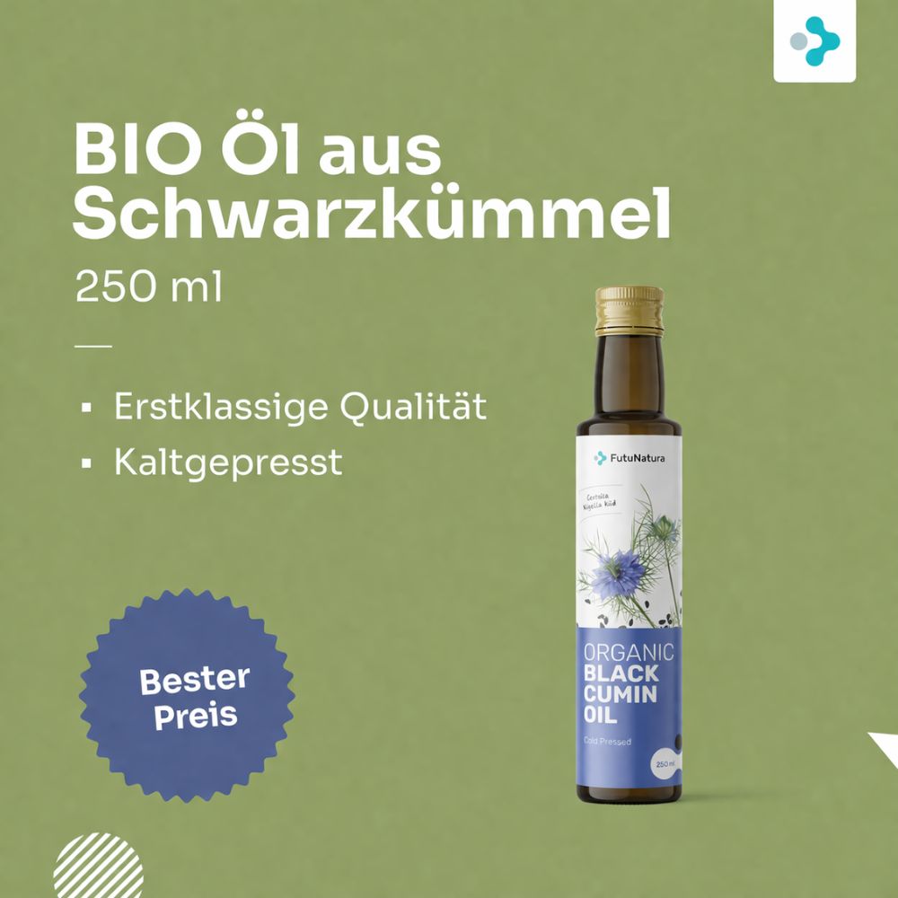 FutuNatura BIO Schwarzkümmelöl für Allergien und Atemwege · 250ml – Bild 5