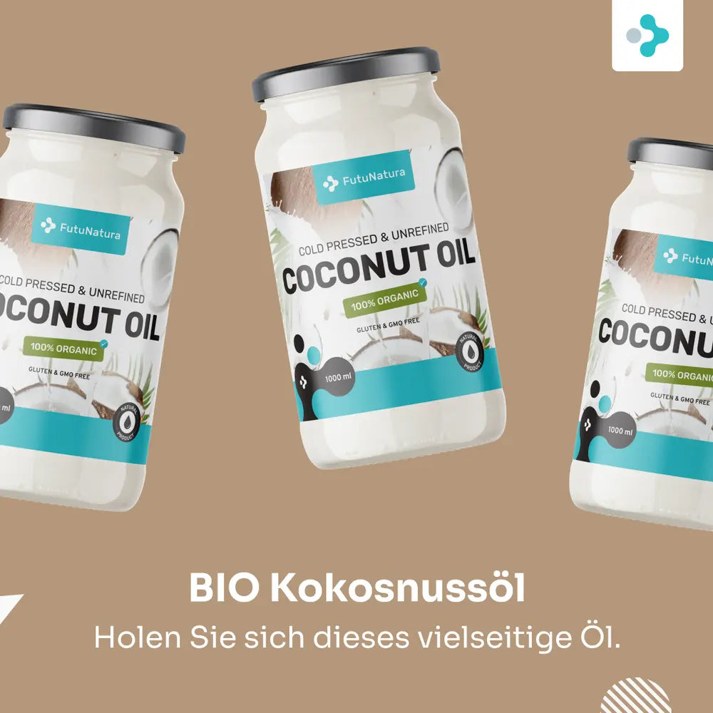 FutuNatura BIO Kokosöl · kaltgepresst & unraffiniert · 1000ml – Bild 5