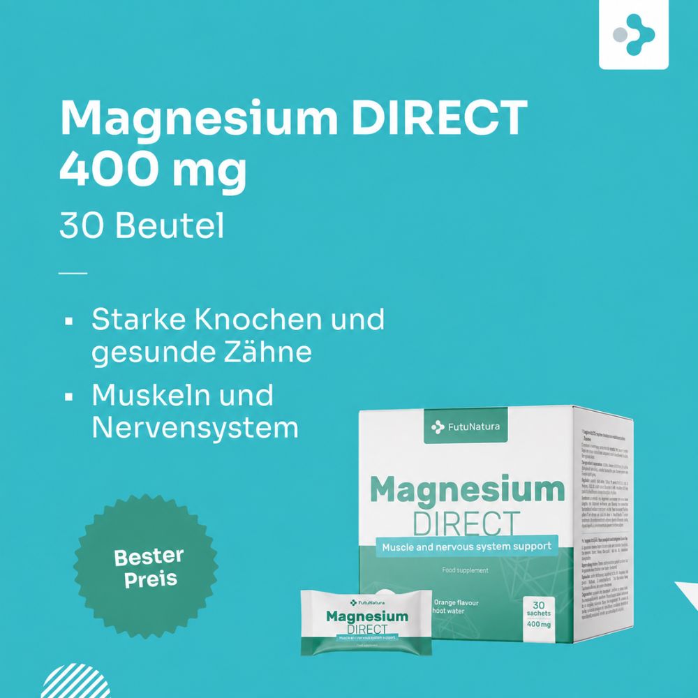 FutuNatura Magnesium DIRECT 400 mg · 30 Beutel – Bild 3