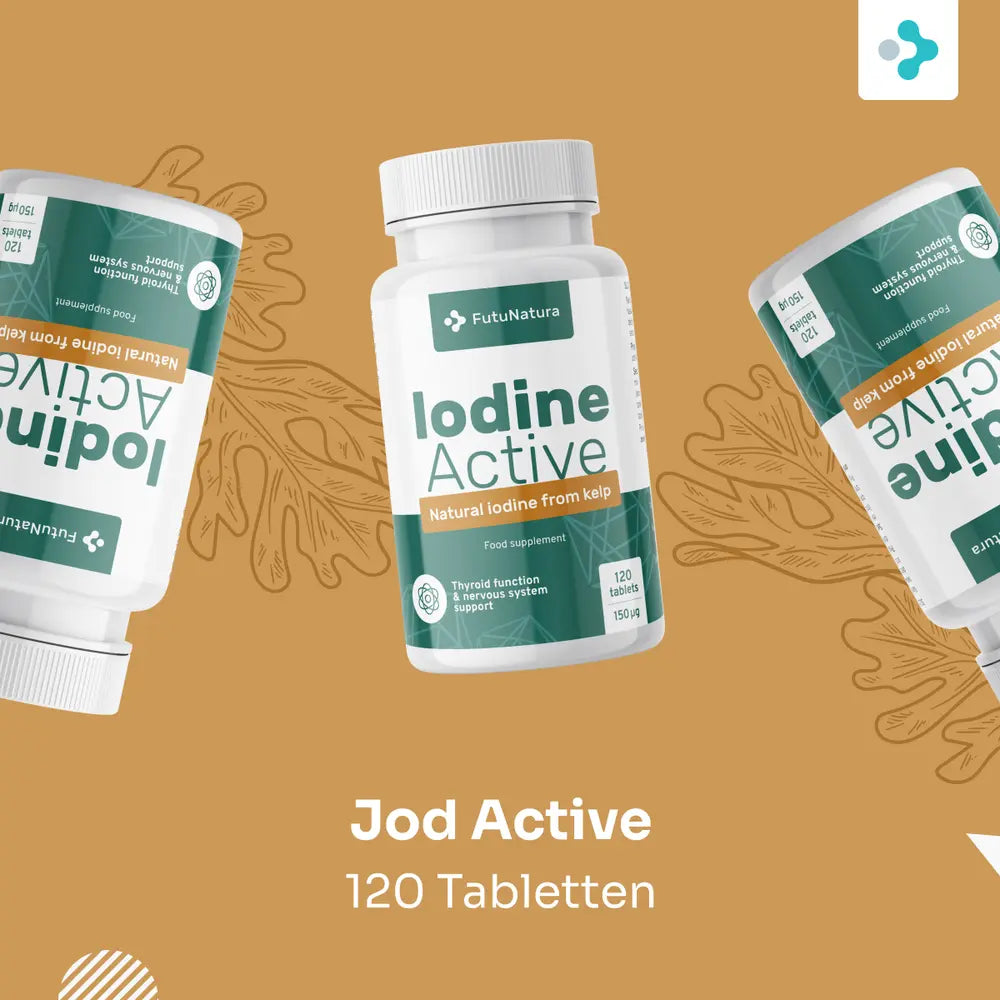 FutuNatura Jod Active · Schilddrüse und Nervensystem · 120 Tabletten – Bild 3