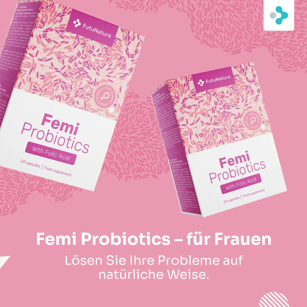 FutuNatura Femi Probiotics mit Zusatz von Vitamin B9 · Folsäure · für Frauen · 20 Kapseln – Bild 5