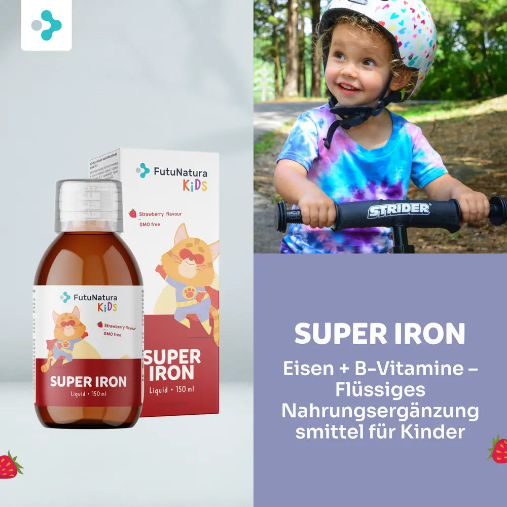 FutuNatura Super Iron: Eisen + B-Vitamine · Flüssige Nahrungsergänzung für Kinder – Bild 4