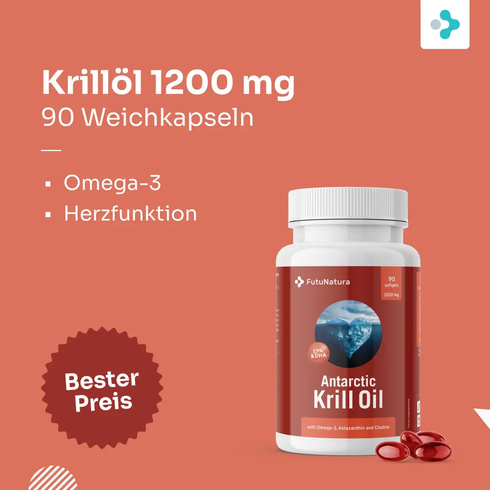 FutuNatura Omega-3 Krillöl für Herz und Leber · 90 / 240 Weichkapseln – Bild 3