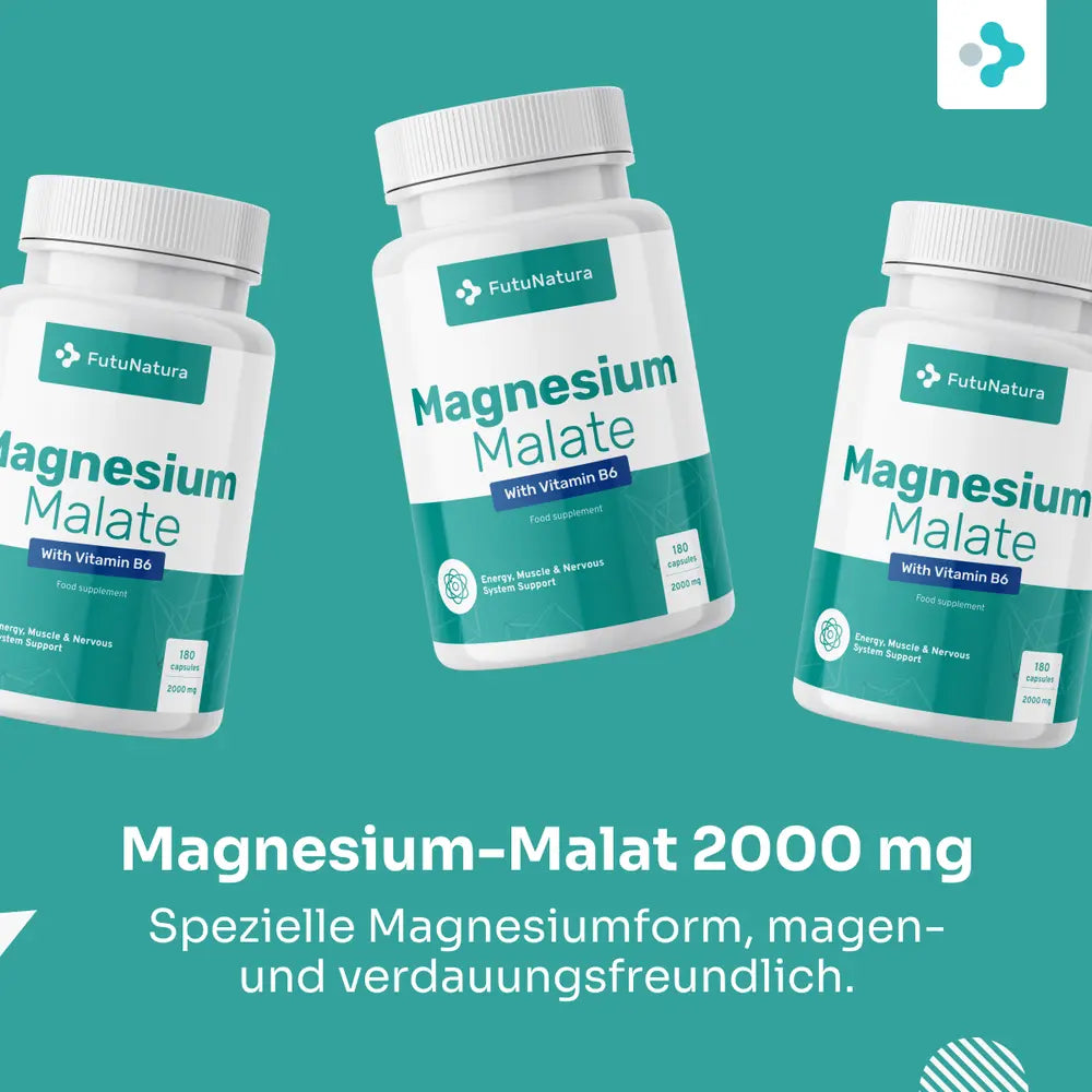 FutuNatura Magnesium-Malat 2000 mg + Vitamin B6 · 180 Kapseln – Bild 5