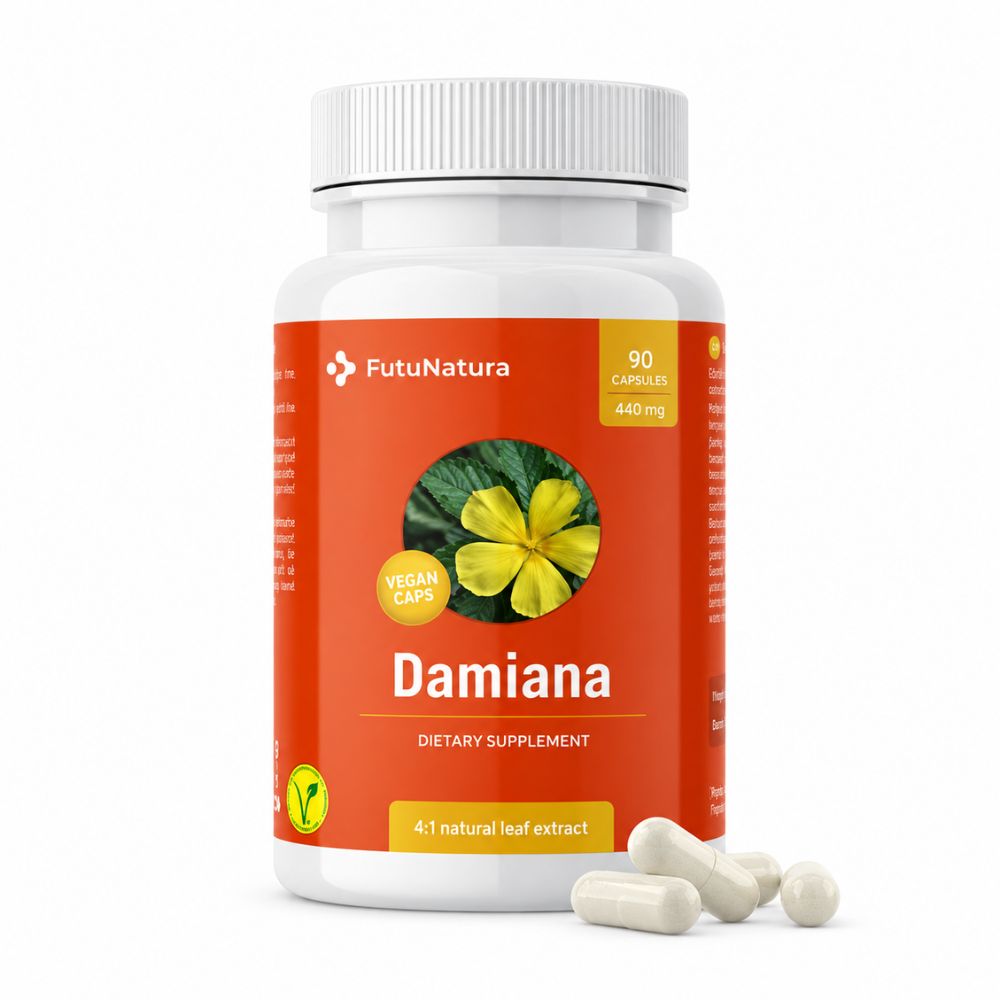 FutuNatura | Damiana 460 mg - Libido und Potenz - 90 Kapseln