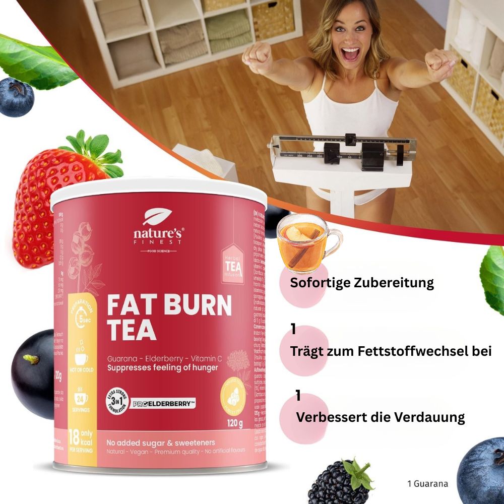 Nature's Finest Fatburn Tea · Tee fur Abnehmen / Fettverbrenner – Bild 3