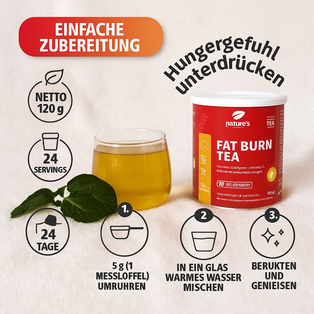 Nature's Finest Fatburn Tea · Tee fur Abnehmen / Fettverbrenner – Bild 6