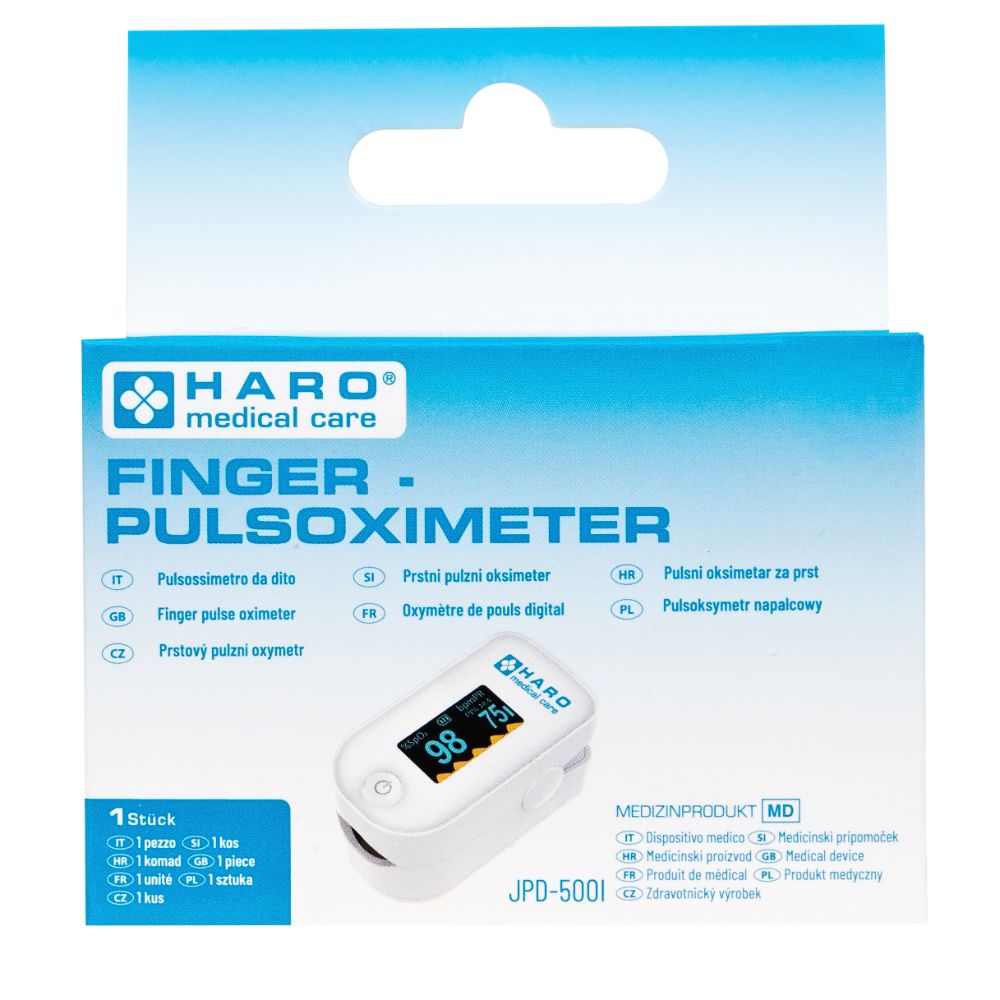 Haro Finger-Pulsoximeter zur Messung der SpO₂ & Herzfrequenz