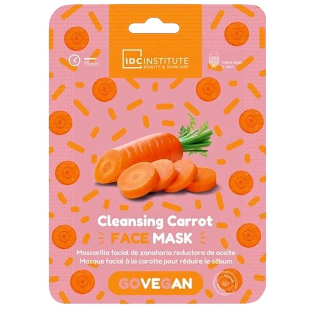 Idc Institute | Vegane Gesichtsmaske mit Karotte für fettige Haut