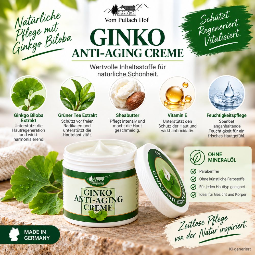 Vom Pullach Hof | Ginko Anti-Aging Creme - 125ml