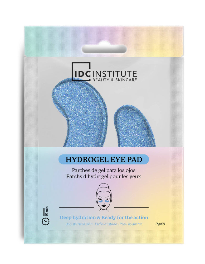 IDC Institute Glitter Augenpads · Blau