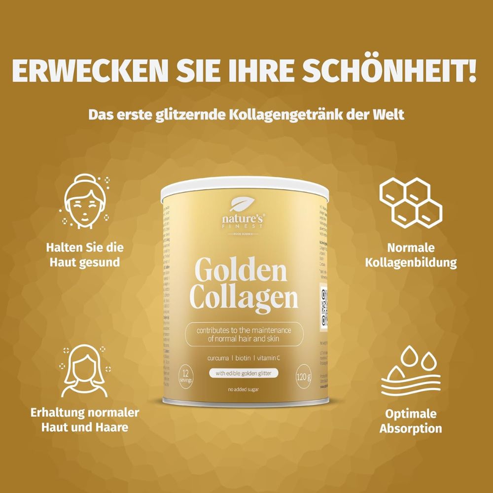 Nature's Finest Golden Collagen für Haut, Haare und Nägel – Bild 2