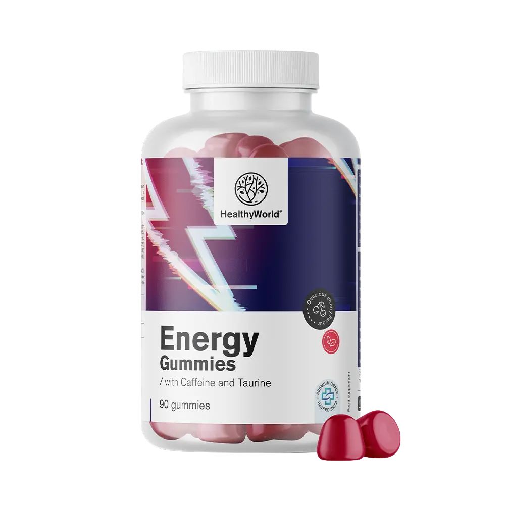 HealthyWorld | Energy – Gummis für Energie & weniger Müdigkeit – 90 Gummibonbons