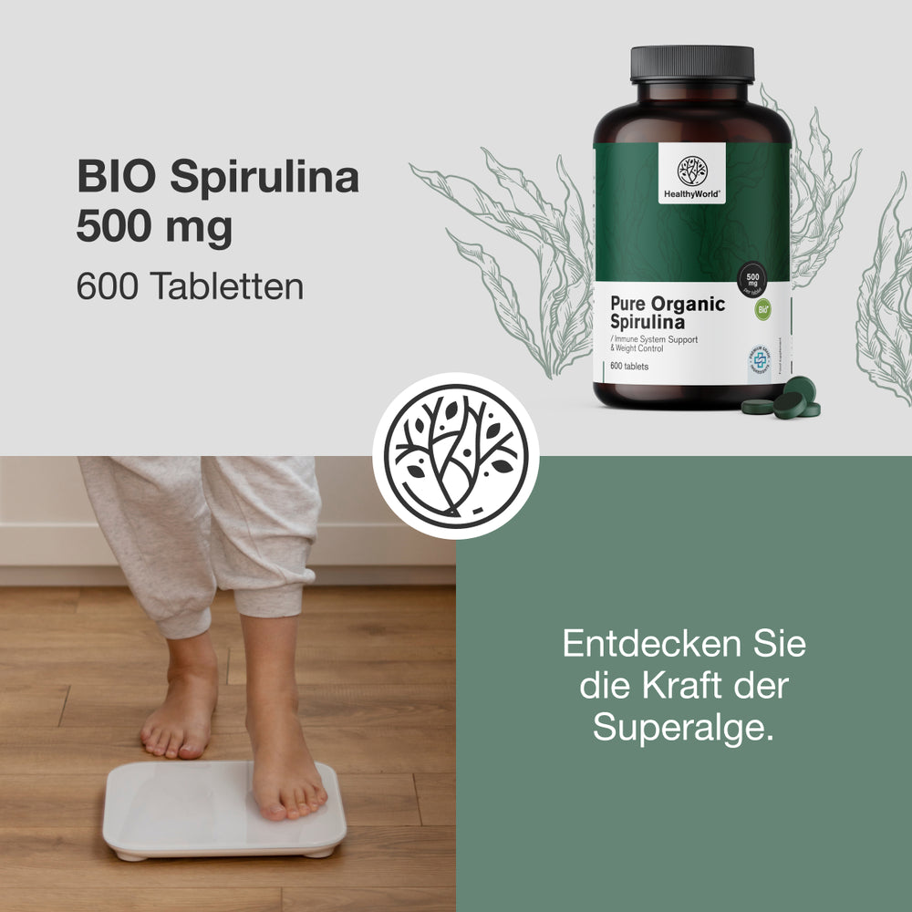 HealthyWorld BIO Spirulina 500 mg · 600 Tabletten – Bild 4